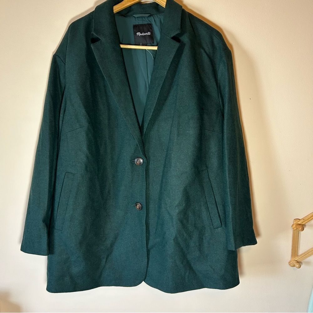 NWOT Madewell Brushed Wool Oversized
Dorset Blazer Coat Jacket women’s 2X - Picture 4 of 9